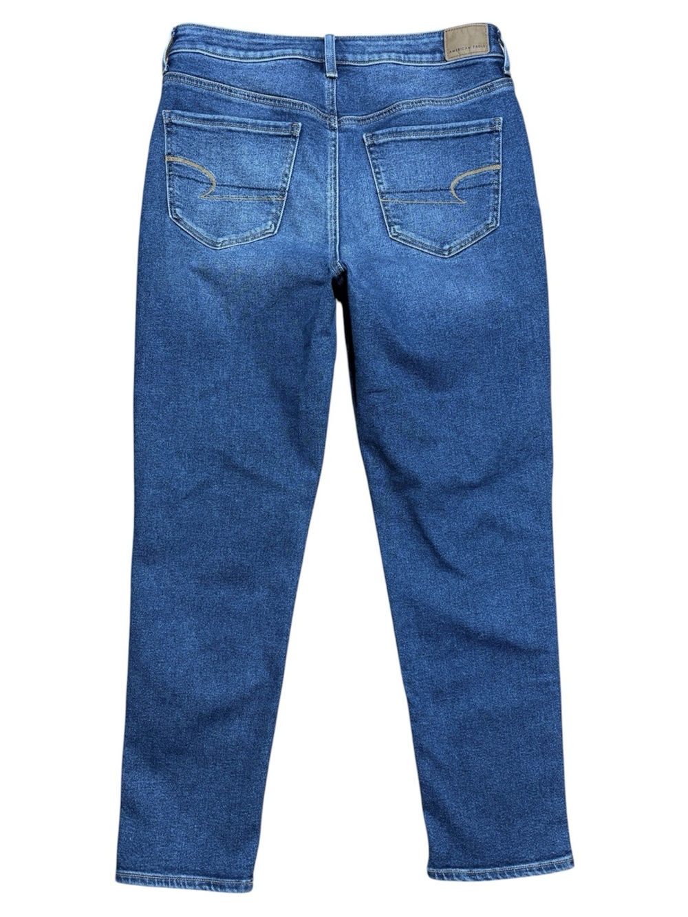American Eagle Wm’s Stretch Hi-Rise Tomgirl Jeans In Sz 8 Regular